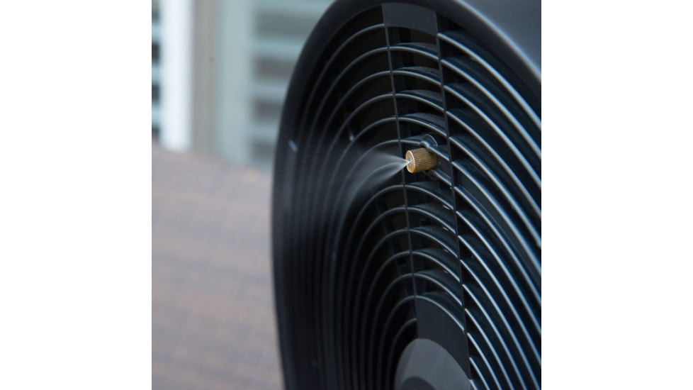 Frigidaire Outdoor Misting Fan/Pedestal Fan, Black, Cools 500 sq ft, FMF2K5BK00