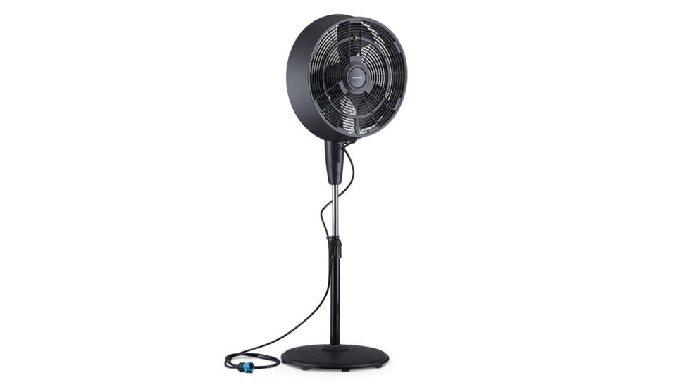 Frigidaire Outdoor Misting Fan/Pedestal Fan, Black, Cools 500 sq ft, FMF2K5BK00
