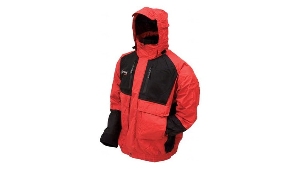 Frogg Toggs Firebelly Toadz Jacket, Black/Red, X-Large 74306