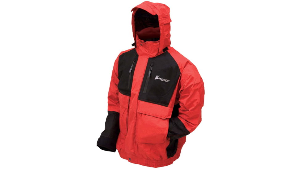 Frogg Toggs Firebelly Toadz Jacket, Black/Red, Small 74305
