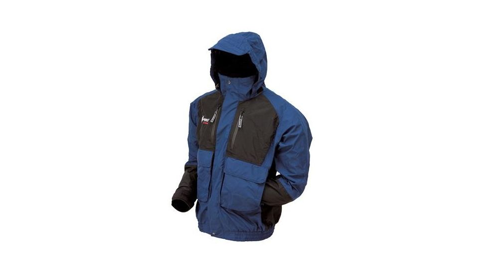 Frogg Toggs Firebelly Toadz Jacket, Dust Blue &amp; Black, 2XL NT6201-122XX