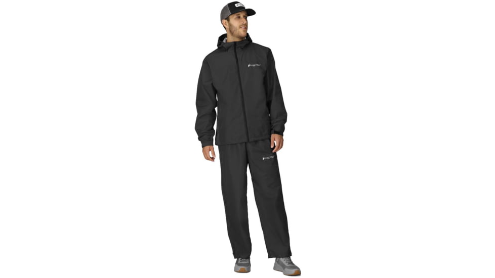 Frogg Toggs Mens Vapor Rain Suit Black Md/lg