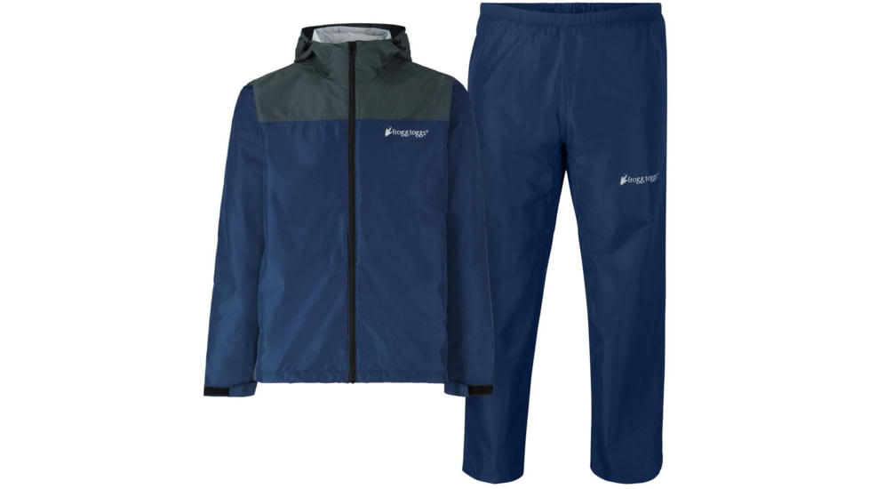 Frogg Toggs Mens Vapor Rain Suit Blue &amp; Gray Md/lg