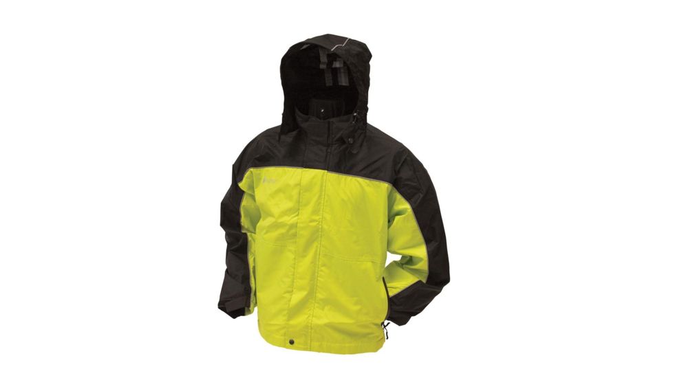 Frogg Toggs Highway Toadz Jacket, Hi-Vis Green &amp; Black, 2XL NTH65125-148XX