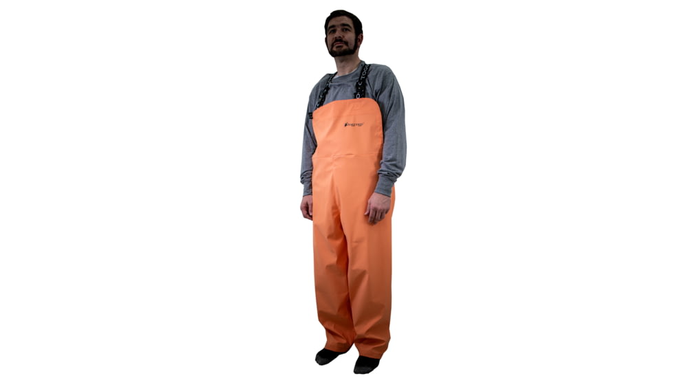 Frogg Toggs Men's WayPoint Angler Bib, Orange, Size MD, 1WA911-300-MD