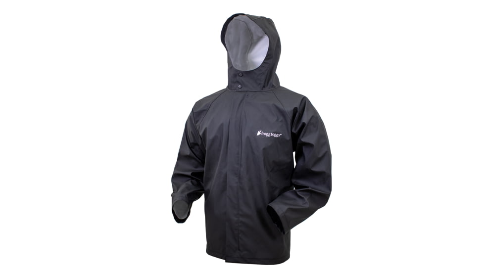 Frogg Toggs Men's WayPoint Angler Jacket, Black, Size MD, 1WA611-000-MD