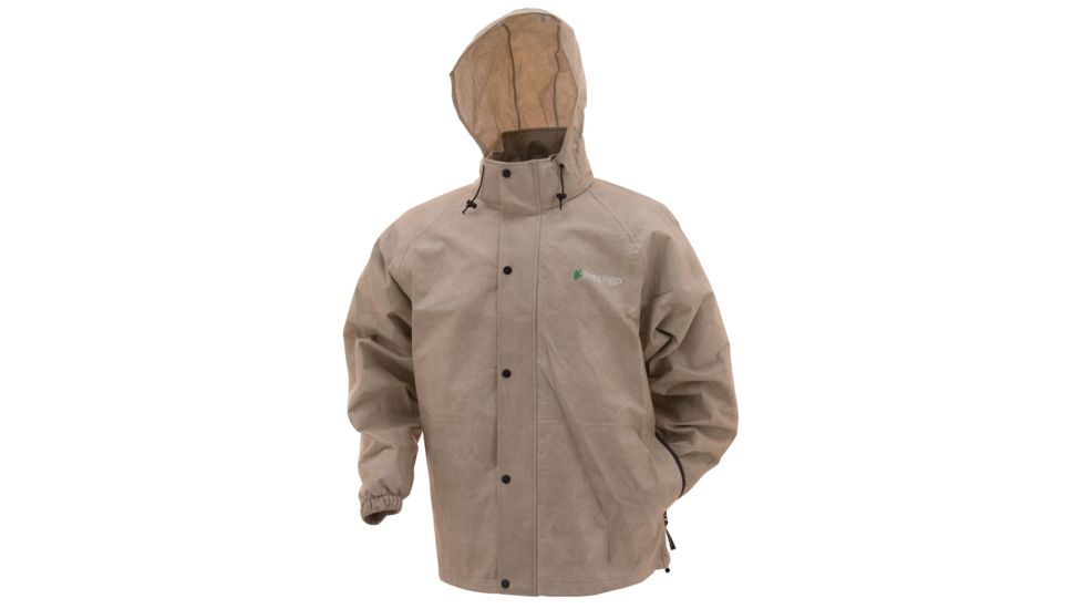 Frogg Toggs Pro Action Rain Jacket - Mens, Khaki, Small, PA63123-04SM