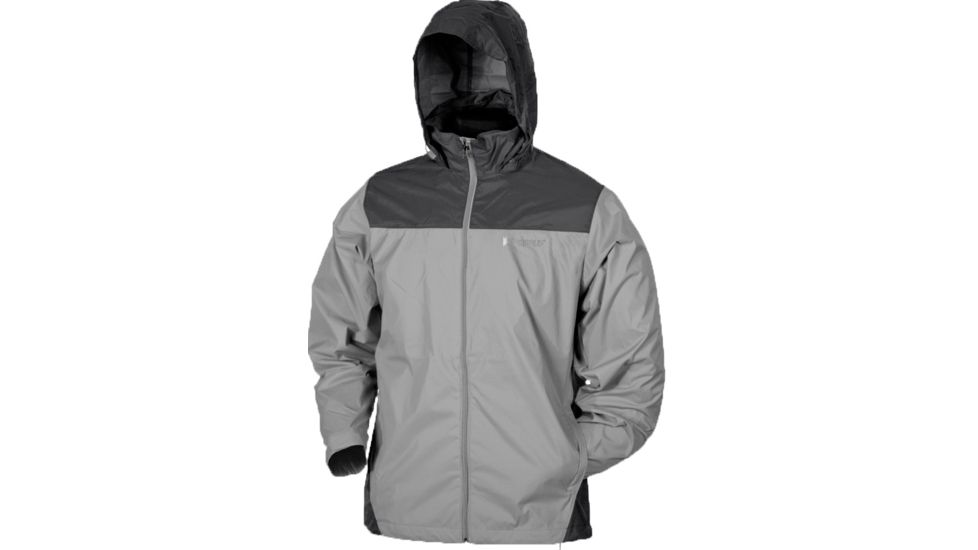 Frogg Toggs River Toad Rain Jacket, Dove/ Charcoal Gray, LG RT62140-777LG