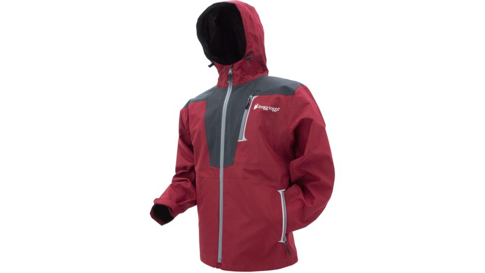 Frogg Toggs Rockslide Rain Jacket - Mens, Red / Carbon, 2XL, NTRS6701-10012X