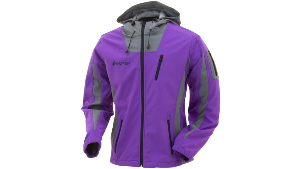 Frogg Toggs Willow Creek Softshell Fleece Jacket - WoMens, Purple/Gray, Small, SF62530-657SM
