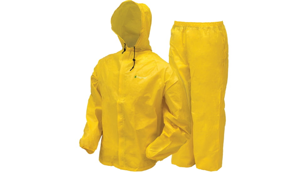 Frogg Toggs Youth Ultra-Lite2 Rain Suit, Bright Yellow, Medium, UL12304-08MD