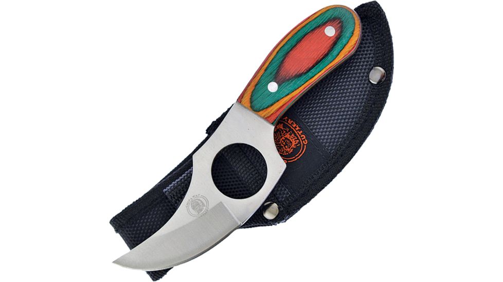 Frost Chipaway Cat Skinner Frostwood Fixed Blade Knife, 3.375in, Frostwood Handle FCW647FW