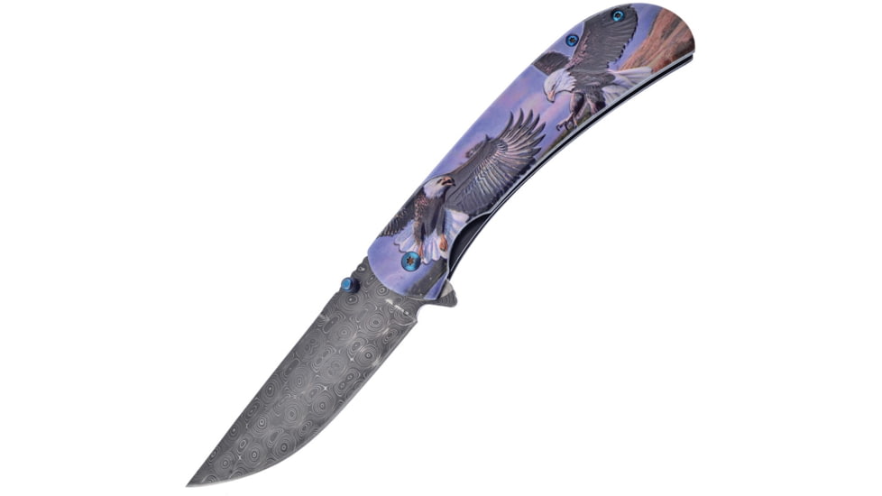 Frost Eagle Linerlock A/O Folding Knife, 3.75 stainless blade, Aluminum handle, BKH-020E/E