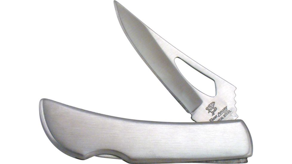 Frost Silver Hawk Stainless Folding Knife,2.25in,Brushed Stainless Handle F15483SS