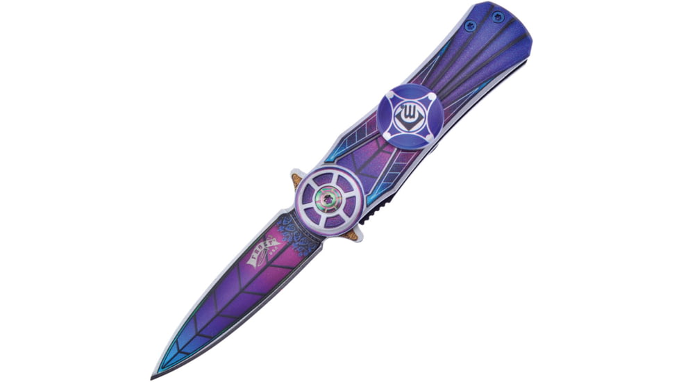 Frost Stargazer Spinner Linerlock AO Folding Knife, Aluminum handle, FC-98