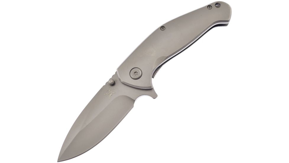 Frost Tac Xtreme Framelock A/O Folding Knife,3.25in,3Cr13 Stainless Steel,Standard Edge,Stainless Handle FTX096