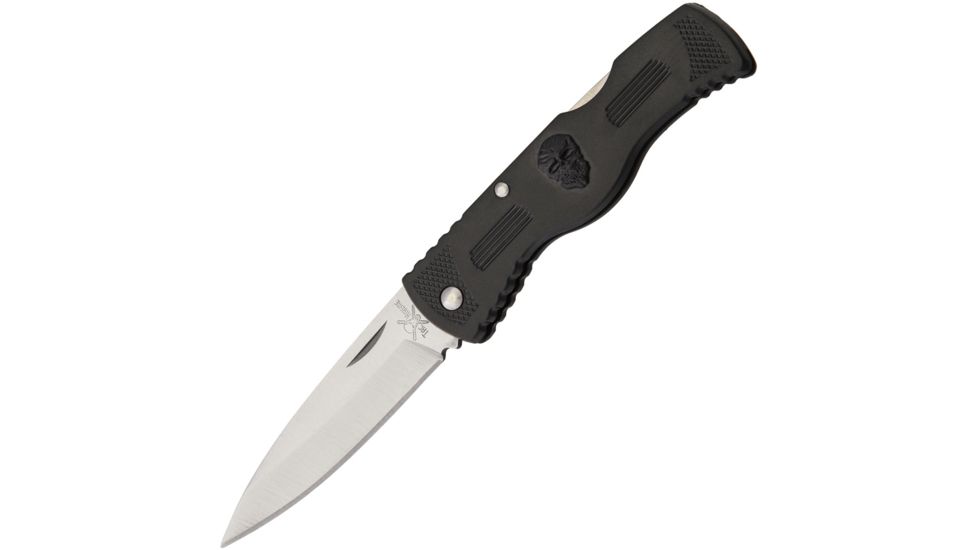 Frost Tac Xtreme Lockback Folding Knife,3in,Black,Composition Handle FTX081B