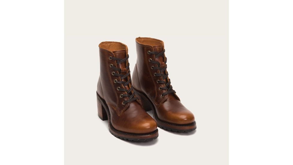 Frye Sabrina 6G Lace Up Boots - Women's, Cognac, Medium, 9.5, 3477029-COG-9.5