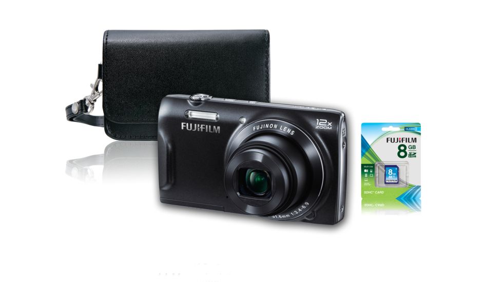 Fujifilm FinePix T550 Digital Camera Bundle, Black 600012711