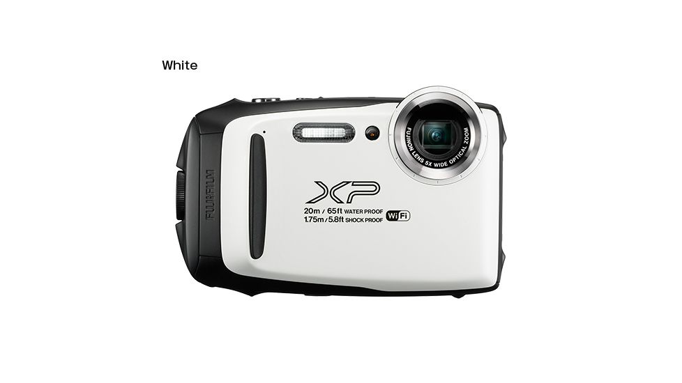 Fujifilm FinePix XP130 Underwater Digital Camera, 16.4 MP, 1080p Full HD Video, w/Optical Image Stabilization, White, 600019827