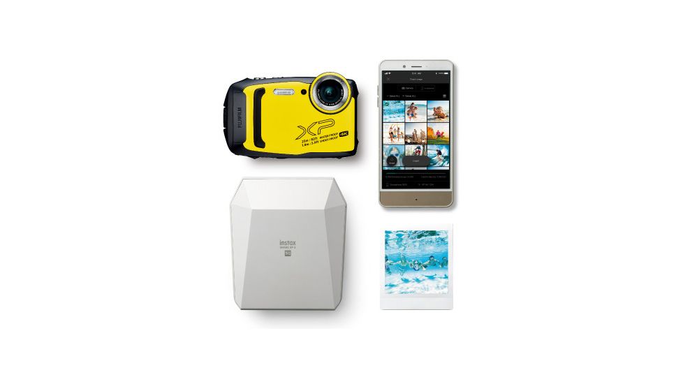 Fujifilm FinePix XP140 Yellow, 16.4 million pixels w/ SD Card, Yellow, 4.1 x 2.6 x 1.0, 600020657