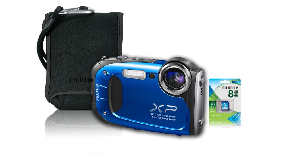Fujifilm FinePix XP60 Digital Camera Bundle, Blue 600012712