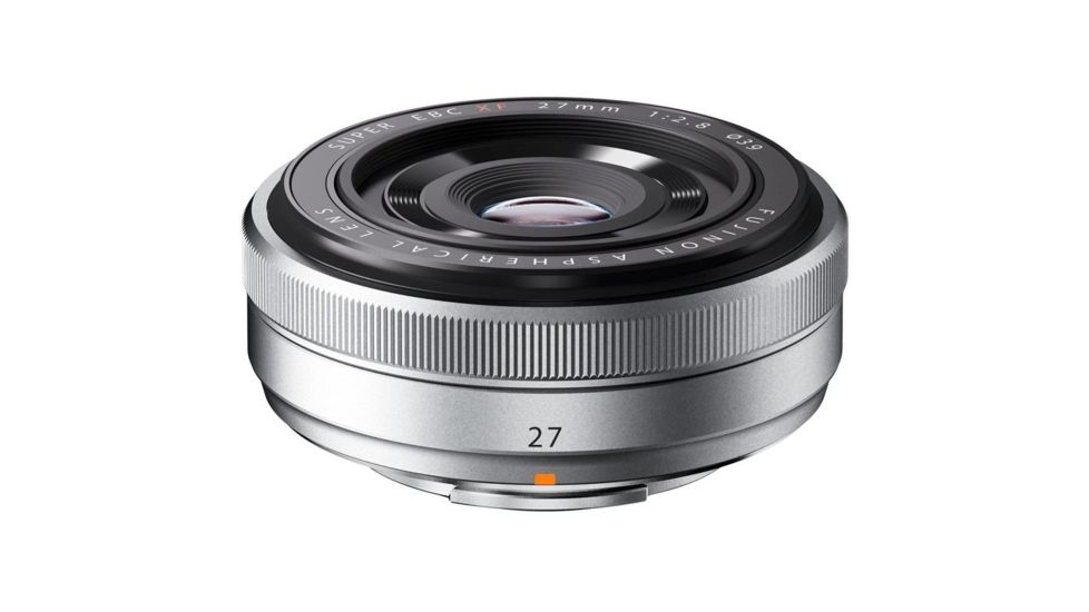 Fujifilm XF27mm F2.8 Camera Lenses, Silver, Small, 16401581