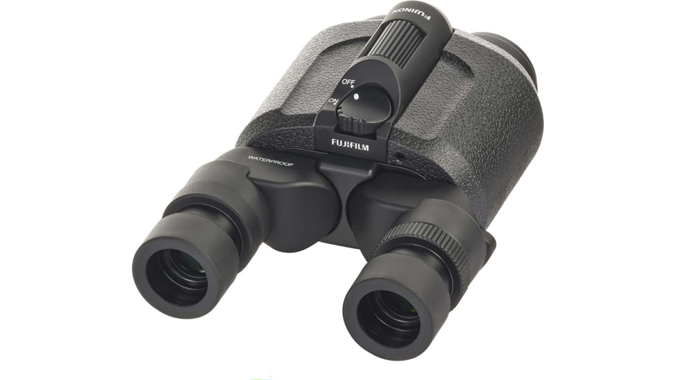 Fujinon Techno-Stabi TS Compact 12x28mm Stabilized Roof Prism Binoculars, Black, 148mm x 109mm x 74mm, 600022986