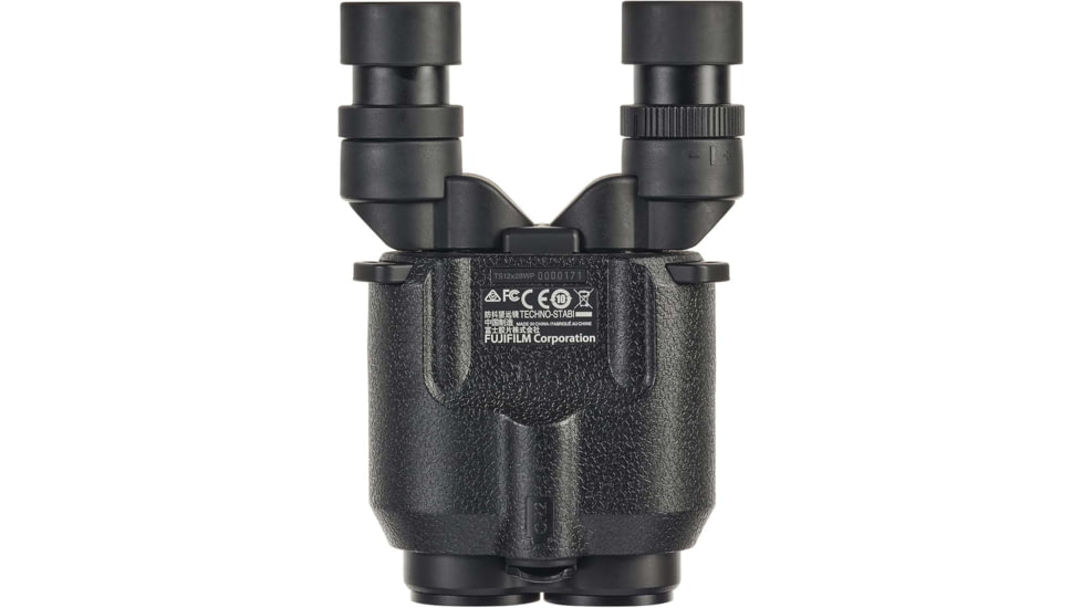 Fujinon Techno-Stabi TS Compact 12x28mm Stabilized Roof Prism Binoculars, Black, 148mm x 109mm x 74mm, 600022986
