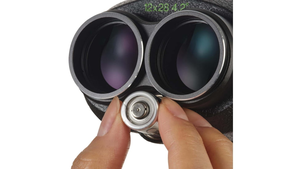 Fujinon Techno-Stabi TS Compact 12x28mm Stabilized Roof Prism Binoculars, Black, 148mm x 109mm x 74mm, 600022986