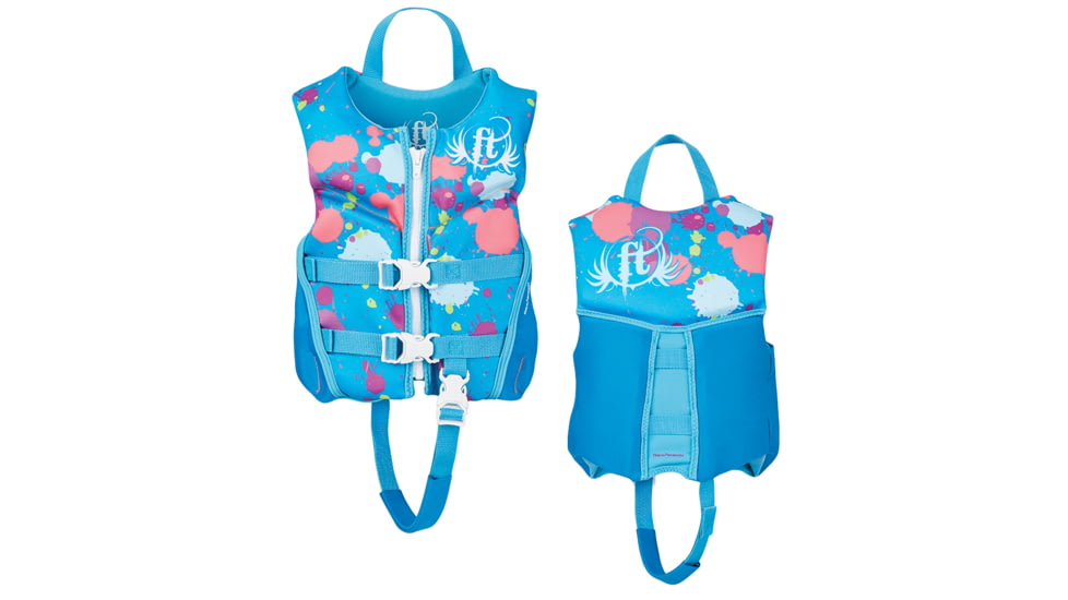 Full Throttle Hinged Rapid-Dry Flex-Back Life Vest - Child 30-50lbs - Aqua 73543