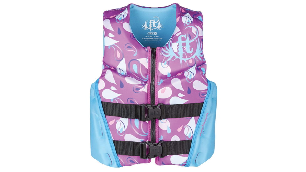 Full Throttle Hinged Rapid-Dry Flex-Back Vest - Purple, Youth, 142500-600-002-19