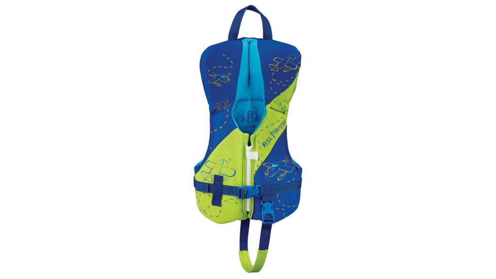 Full Throttle Infant Hinder Raip Dry Vest w/Flexible Back, Green FUL14220040000015