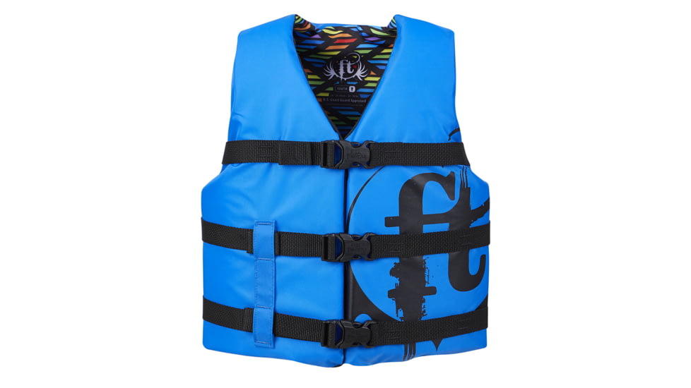 Full Throttle Nylon Water Sports Vest - Youth, Blue, 112200-500-002-19