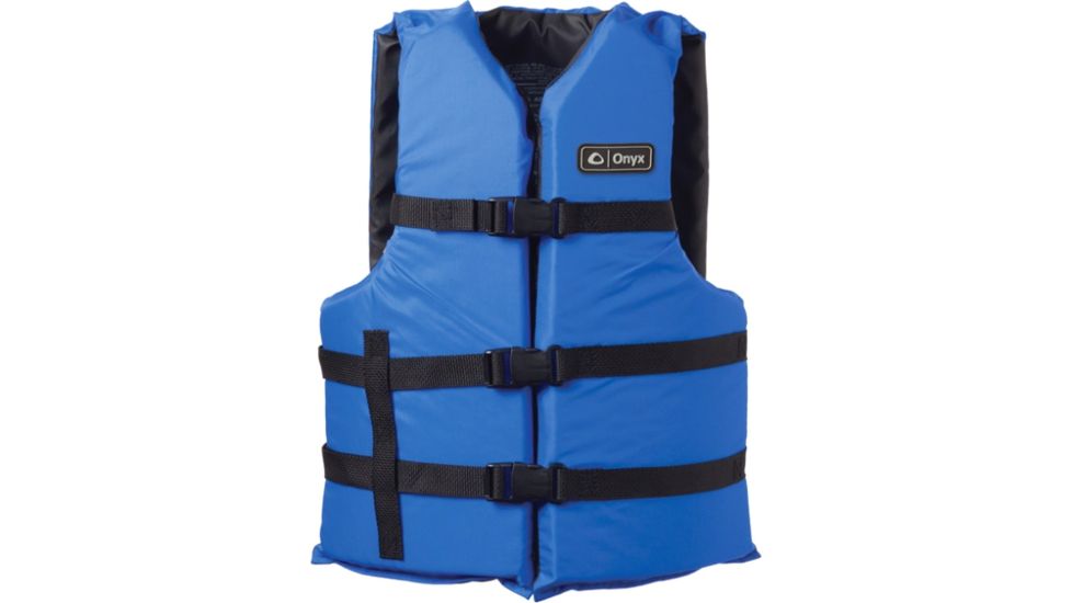 Shed,Full Throttle Universal General Purpose Life Vest, L,3XL Size for Adult, Nylon, Foam, Black, Blue, 103000-500-005-12