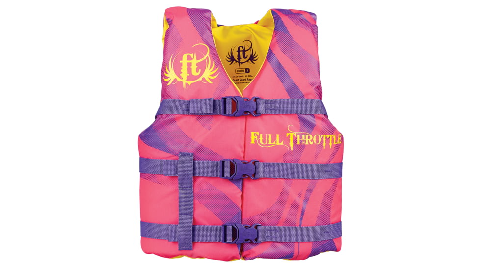 Full Throttle Youth Character Vest, Pink, 10420010500215