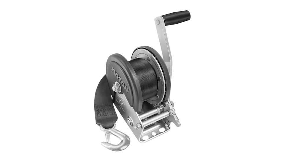 Fulton Single Speed Winch w/20' Strap &amp; Cover 1500lb 66694