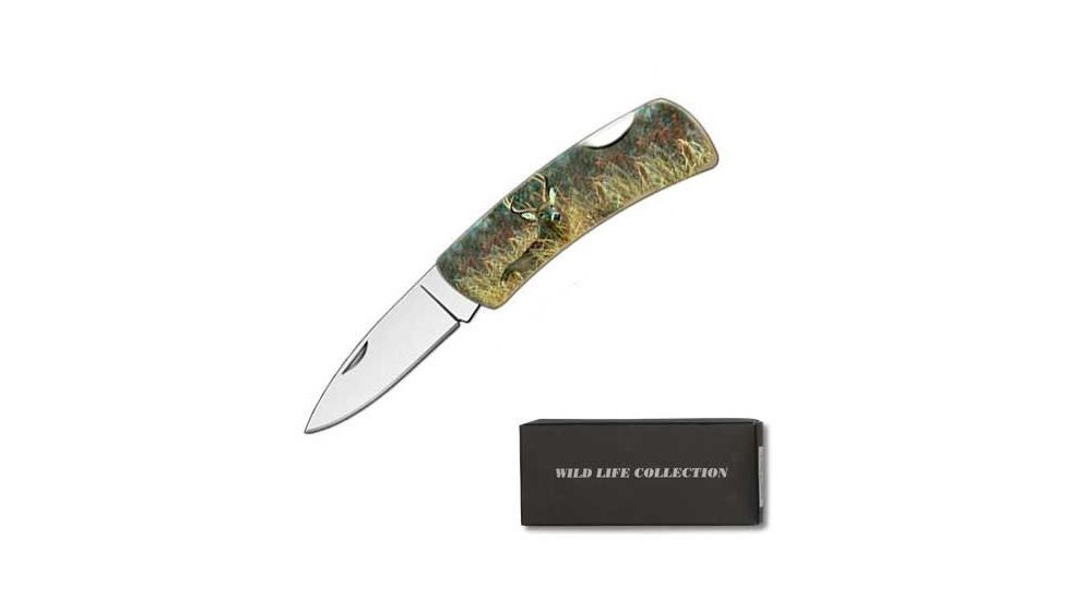 Fury Folder, Deer Lithograph Handle, Plain FP20703