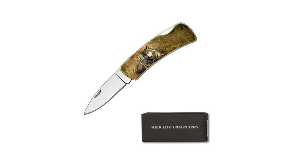 Fury Folder, Wolf Lithograph Handle, Plain FP20705