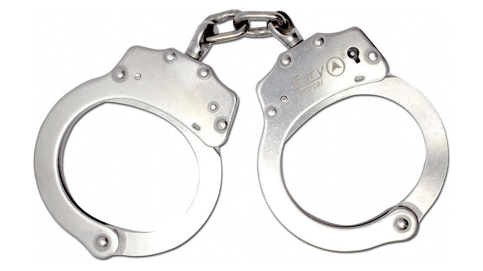 Fury Tactical Handcuffs Stainless, Stainless steel construction, 15900