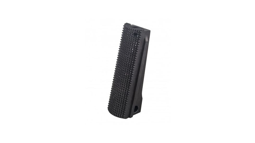 Fusion Firearms 1911 Mainspring Housing Alloy Gov Checkered, Black, 1911-MSH-27-19