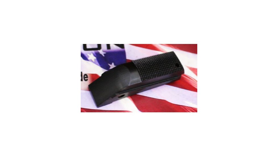 Fusion Firearms 1911 Mainspring Housing Carry Cut Checkered, Black, 1911-MSH-27-27