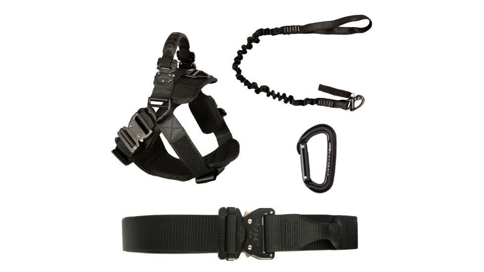Fusion Trekker Combo Harness And Leash, Black, Small, TK-101-COMBO-S