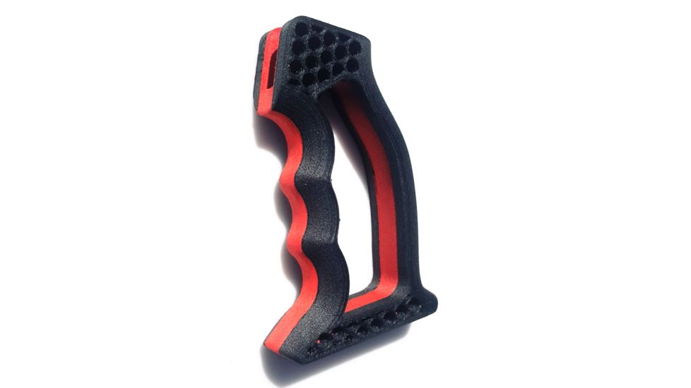 USED Future Forged Vektor Hybrid Grip, AR-15, Carbon Fiber, SG-1 Frame, Red/Carbon Black, VHGSGTT1R, EDEMO1, Condition Parts Only/Salvage, Defective