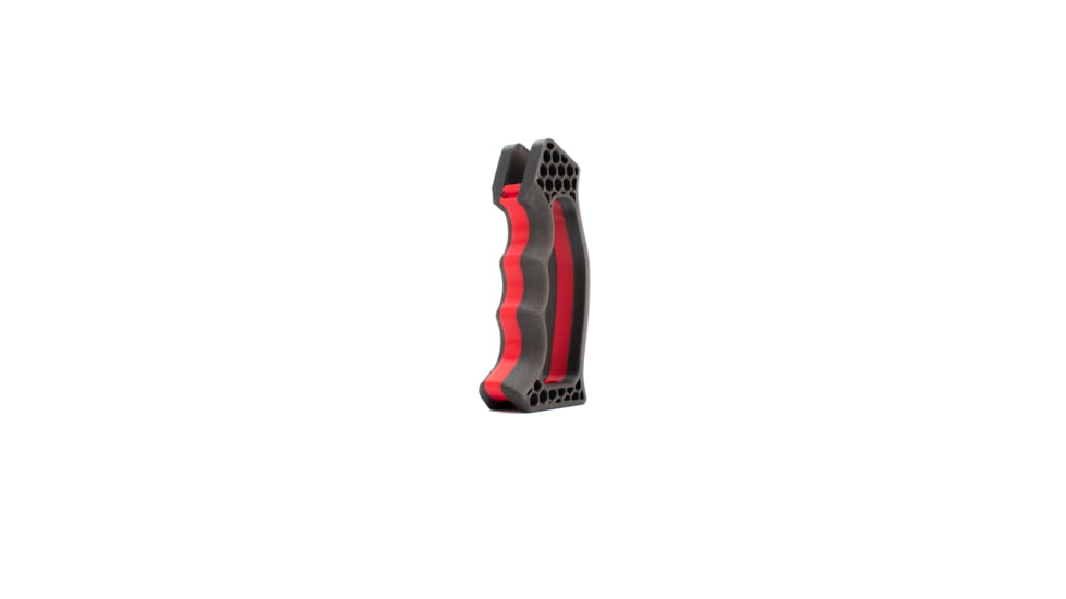 Future Forged Vektor Hybrid Grip, AR-15, Carbon Fiber, SG-2 Frame, Red/Carbon Black, VHGSGTT2R