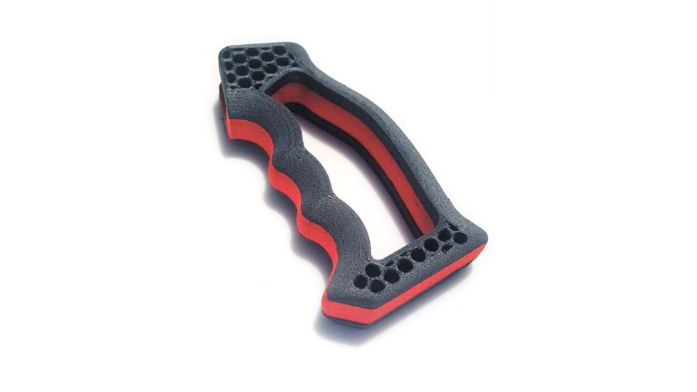 Future Forged Vektor Hybrid Grip, AR-15, Carbon Fiber, SG-2 Frame, Red/Carbon Black, VHGSGTT2R