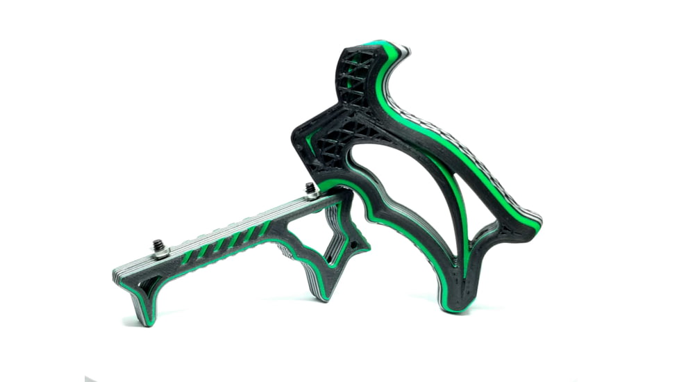Future Forged Vektor X &amp; Halex 2.0 set Mlok, Alpine Green Accent/Silver/Black Core, VHGXMG