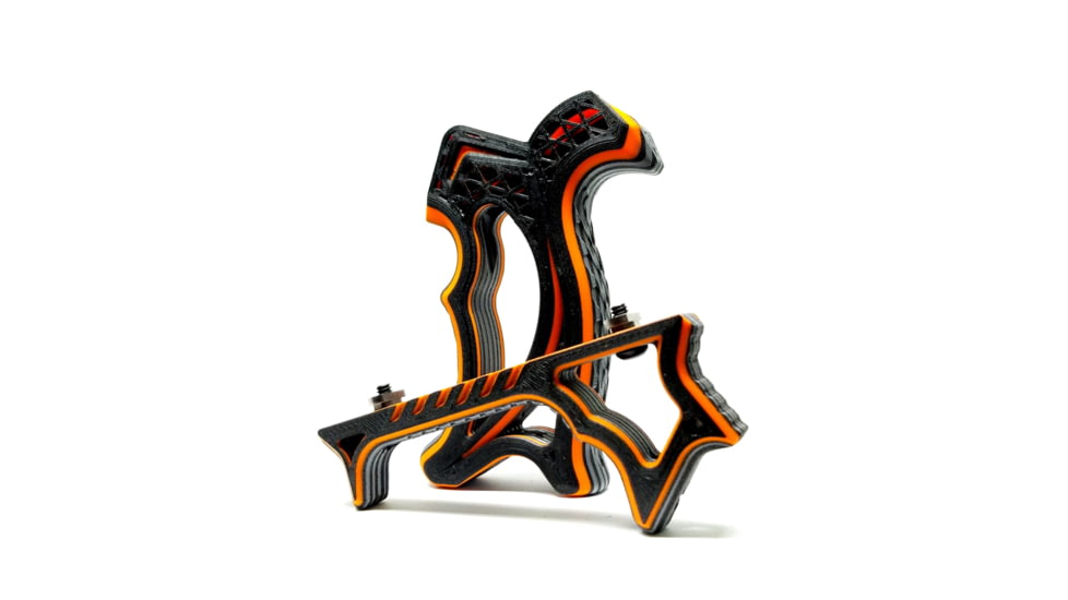 Future Forged Vektor X &amp; Halex 2.0 set Mlok, Orange Accent/Silver/Black Core, VHGXMO