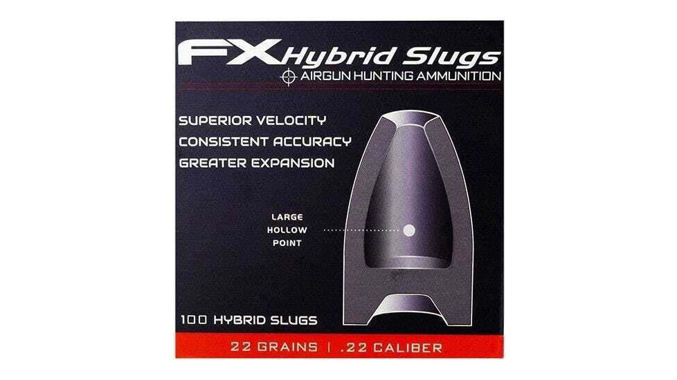 FX Hollow-Point Hybrid Slug, .22 Caliber , 22 Grain, 100 Rounds, FXHS917411