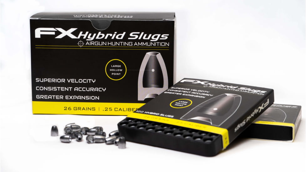 FX Hollow-Point Hybrid Slug, .25 Caliber, 26 Grain, 100 Rounds, FXHS917428
